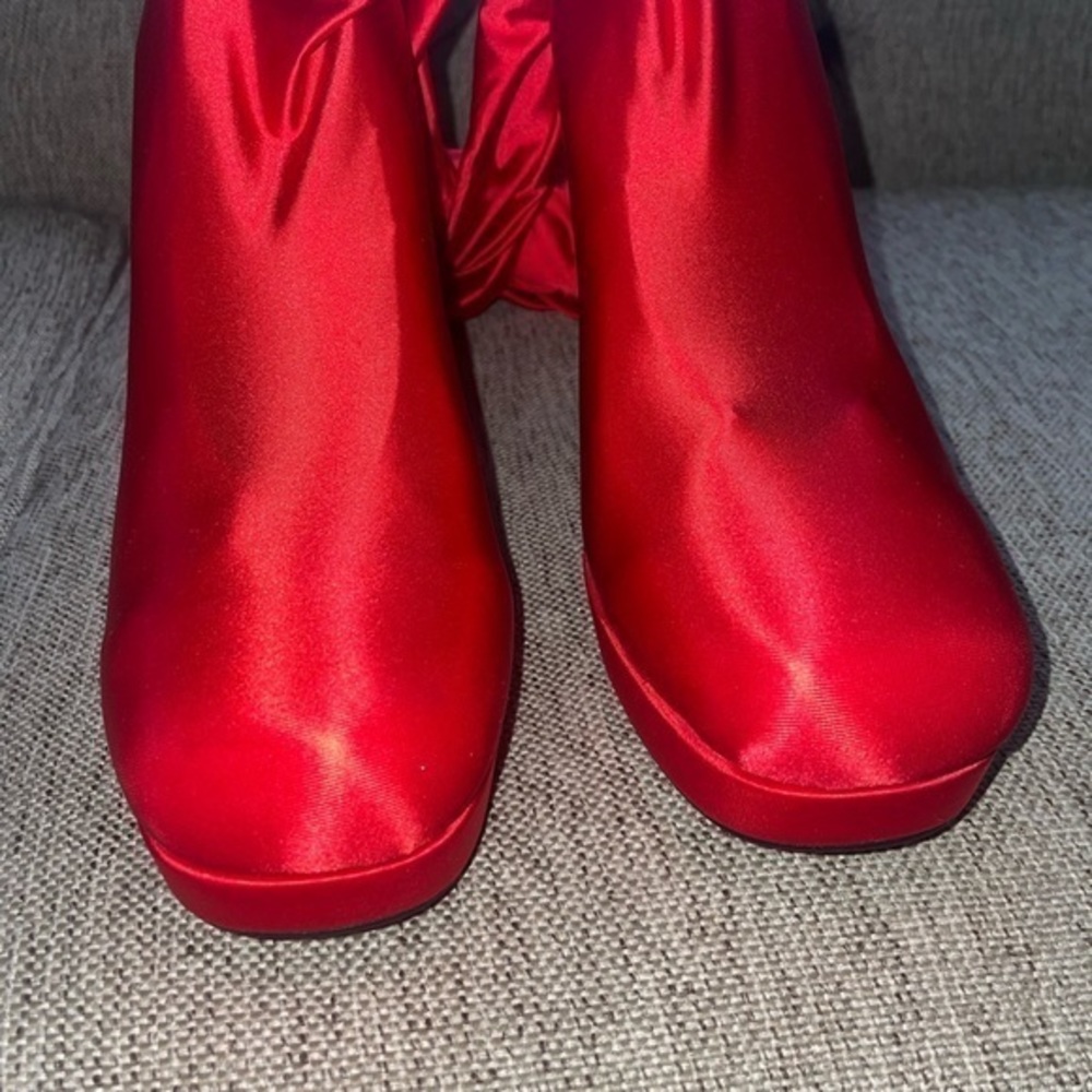 New Jeffrey Campbell Pantalones Platform Boots Size 10 - Picture 11 of 12